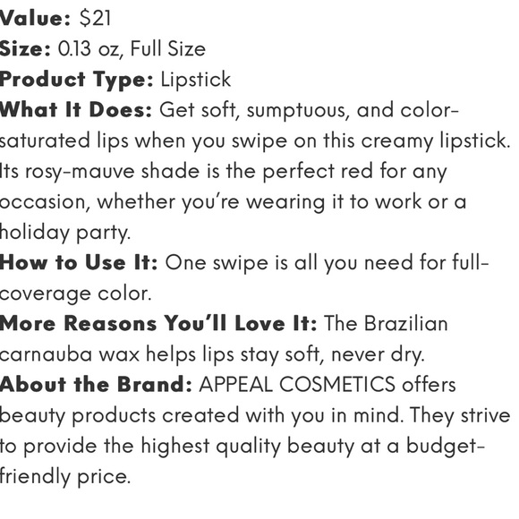 💥$5 SALE💥⭐️💄 NEW APPEAL MUSE 💄 ⭐️ - Picture 2 of 6